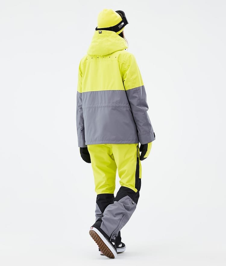 Montec Doom W Snowboardjakke Dame Bright Yellow/Black/Light Pearl, Bilde 5 av 11