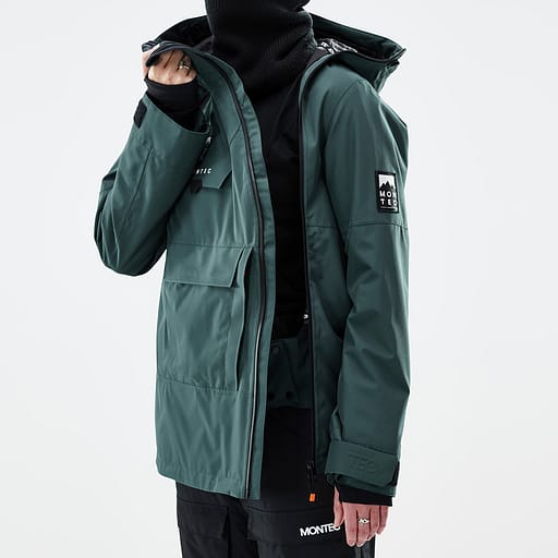 Glidelås foran med doble klaffer Hovedproduktdetaljbilde,