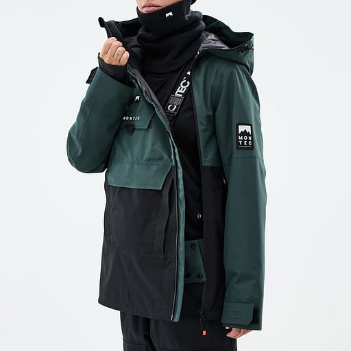 Glidelås foran med doble klaffer Hovedproduktdetaljbilde,