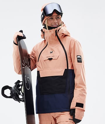 Montec Doom W Snowboardjakke Faded Peach/Black/Dark Blue
