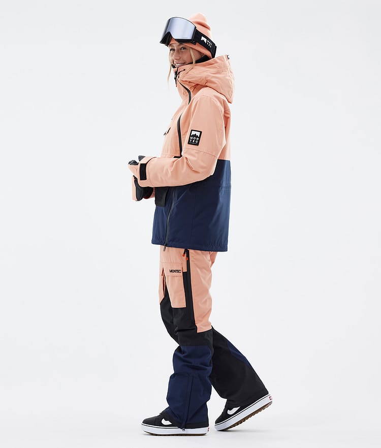 Montec Doom W Snowboardjakke Dame Faded Peach/Black/Dark Blue, Bilde 4 av 11