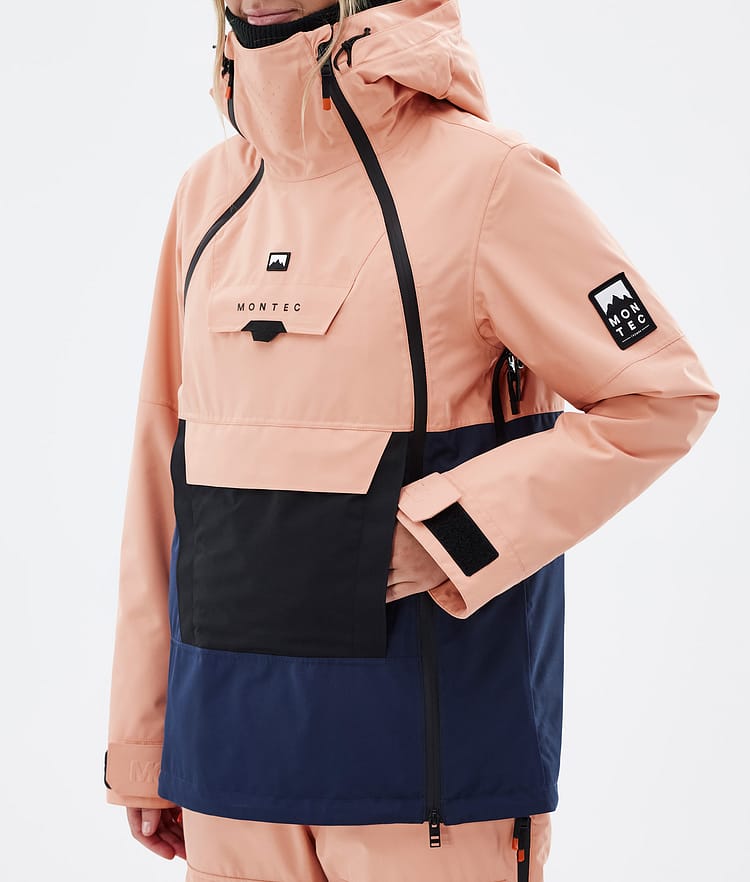 Montec Doom W Snowboardjakke Dame Faded Peach/Black/Dark Blue, Bilde 8 av 11