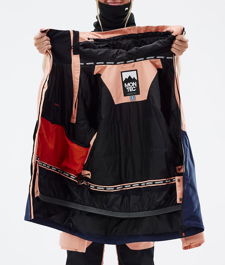 Montec Doom W Snowboardjakke Dame Faded Peach/Black/Dark Blue, Bilde 11 av 11