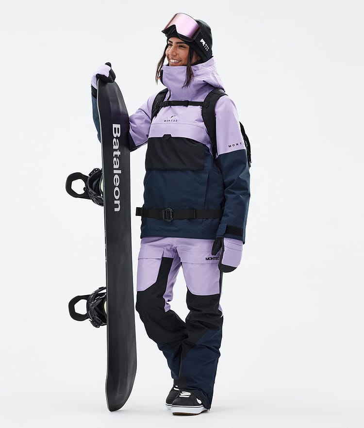 Montec Dune W Snowboardjakke Dame Faded Violet/Black/Dark Blue, Bilde 2 av 8