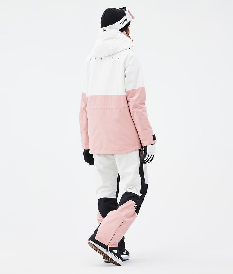 Montec Dune W Snowboardjakke Dame Old White/Black/Soft Pink Renewed, Bilde 5 av 9