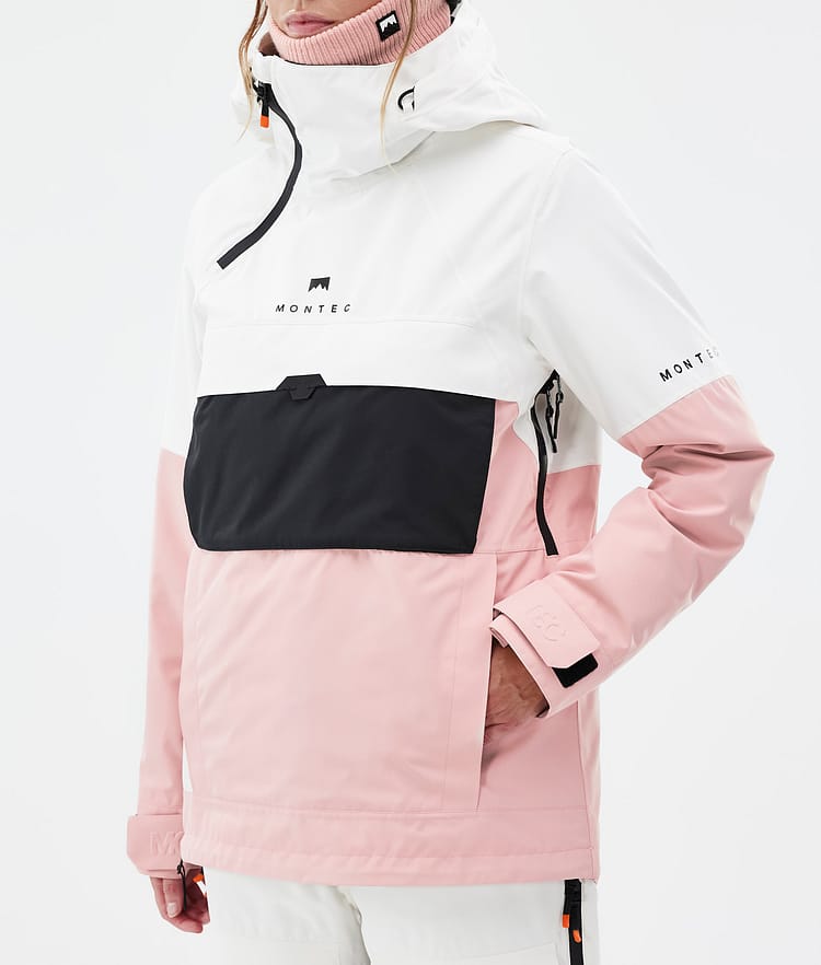 Montec Dune W Snowboardjakke Dame Old White/Black/Soft Pink Renewed, Bilde 8 av 9