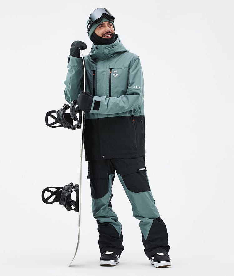 Montec Fawk Snowboardjakke Herre Atlantic/Black Renewed, Bilde 3 av 10