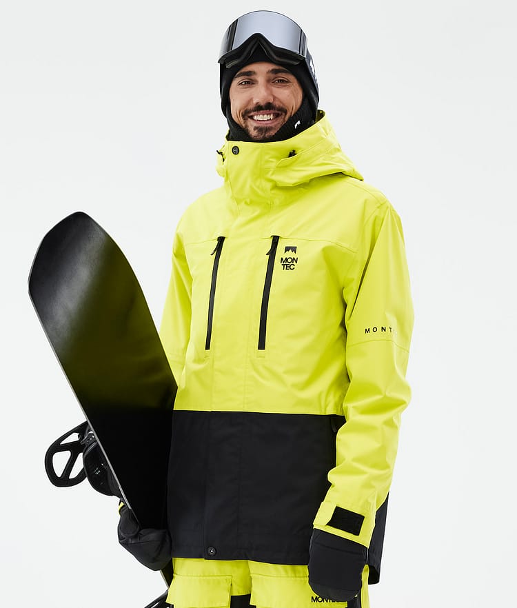 Montec Fawk Snowboardjakke Herre Bright Yellow/Black, Bilde 1 av 10