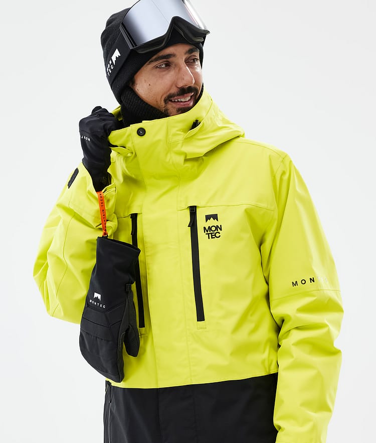 Montec Fawk Snowboardjakke Herre Bright Yellow/Black, Bilde 2 av 10