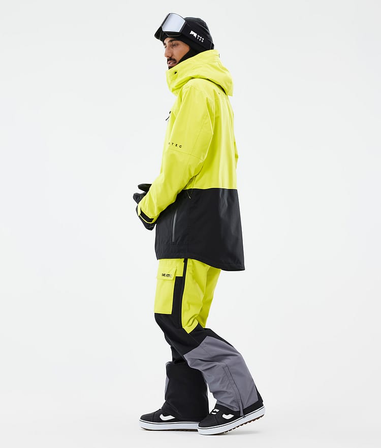 Montec Fawk Snowboardjakke Herre Bright Yellow/Black, Bilde 4 av 10