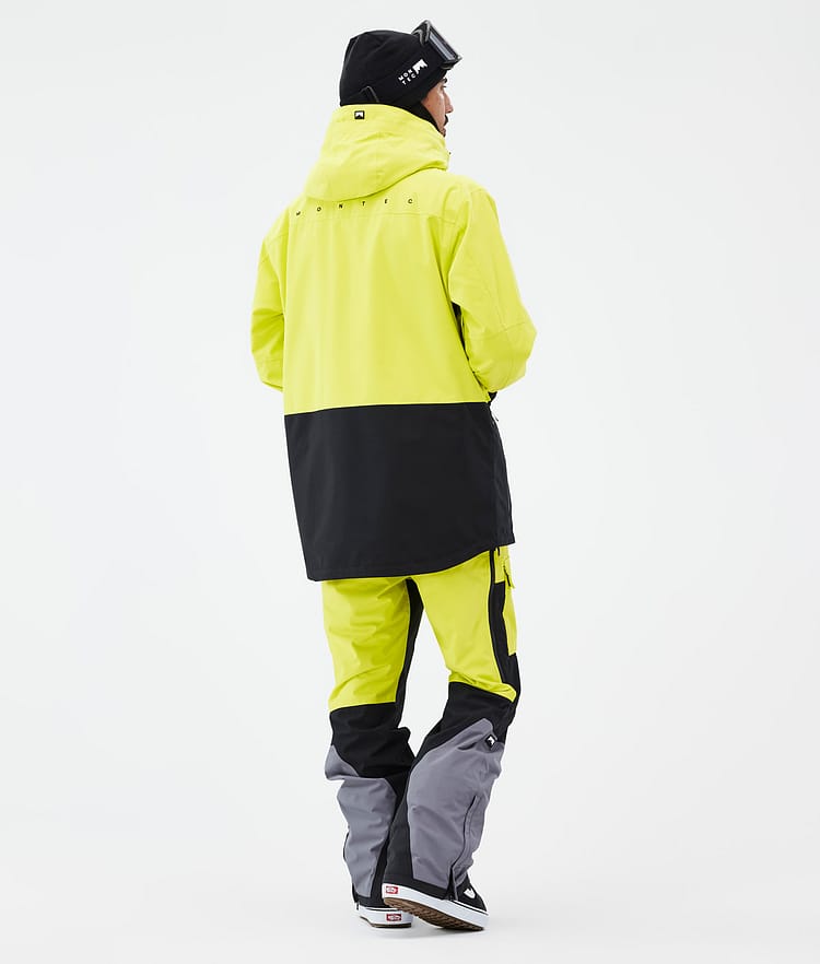Montec Fawk Snowboardjakke Herre Bright Yellow/Black, Bilde 5 av 10