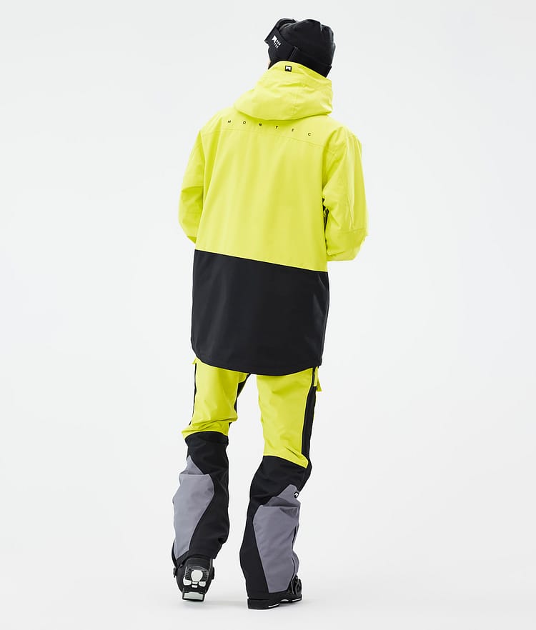 Montec Fawk Skijakke Herre Bright Yellow/Black, Bilde 5 av 10