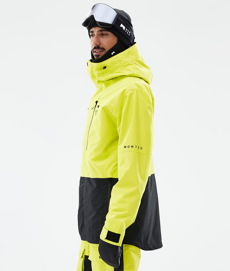 Montec Fawk Snowboardjakke Herre Bright Yellow/Black, Bilde 6 av 10