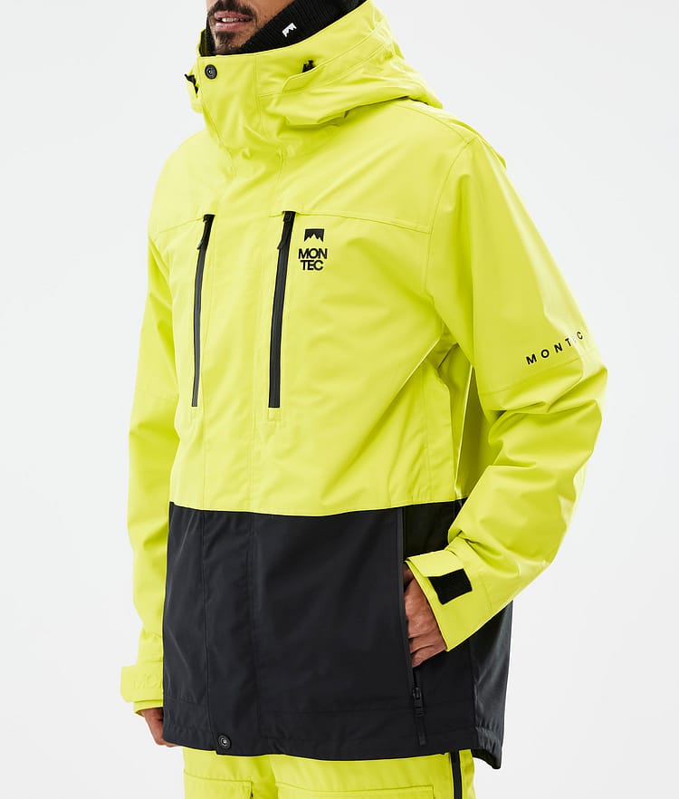 Montec Fawk Skijakke Herre Bright Yellow/Black, Bilde 8 av 10