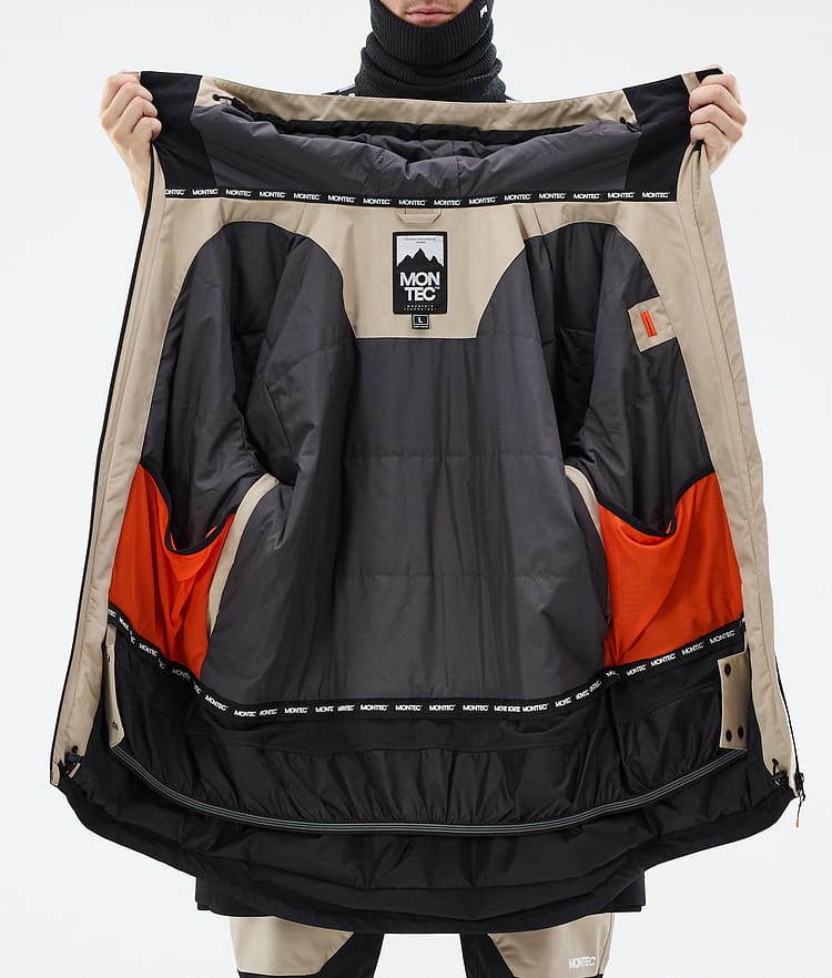 Montec Arch Snowboardjakke Herre Sand/Black Renewed, Bilde 10 av 10