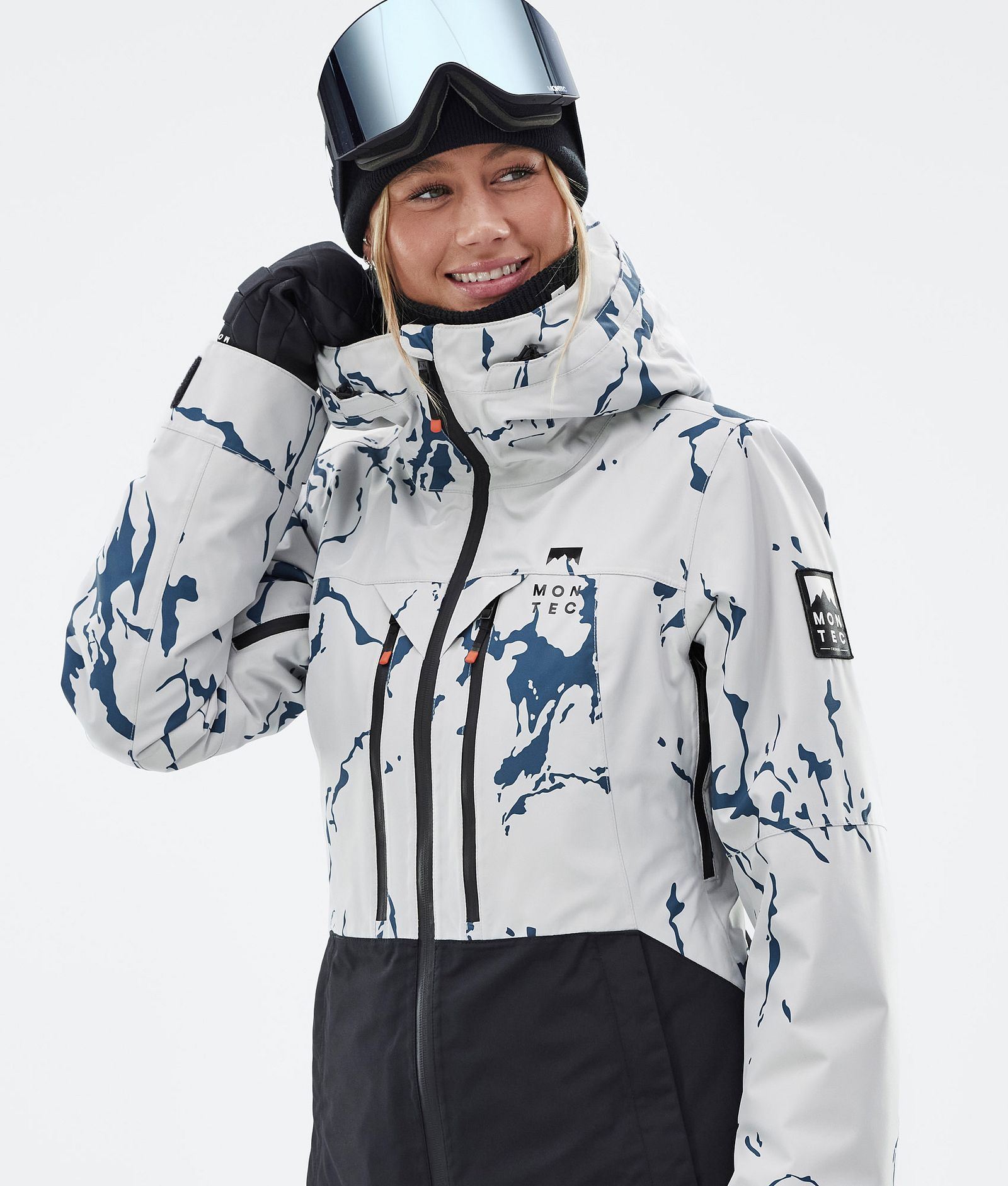 Montec Moss W Skijakke Dame Ice/Black, Bilde 2 av 10