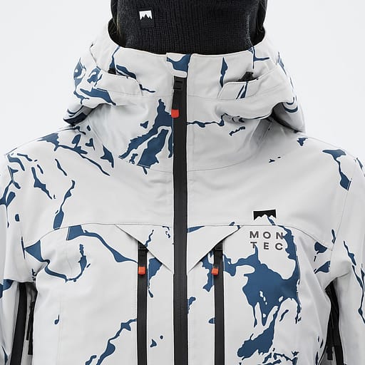 Frontglidelås med indre klaffer Hovedproduktdetaljbilde,