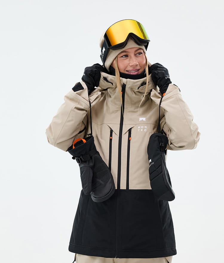Montec Moss W Snowboardjakke Dame Sand/Black Renewed, Bilde 2 av 10