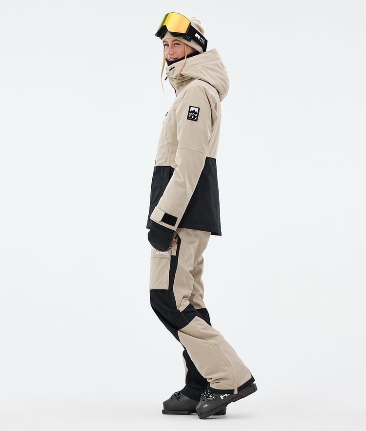 Montec Moss W Skijakke Dame Sand/Black, Bilde 4 av 10
