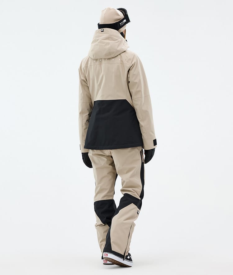 Montec Moss W Snowboardjakke Dame Sand/Black Renewed, Bilde 5 av 10