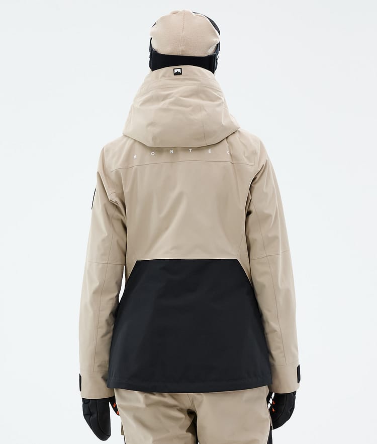 Montec Moss W Snowboardjakke Dame Sand/Black Renewed, Bilde 7 av 10