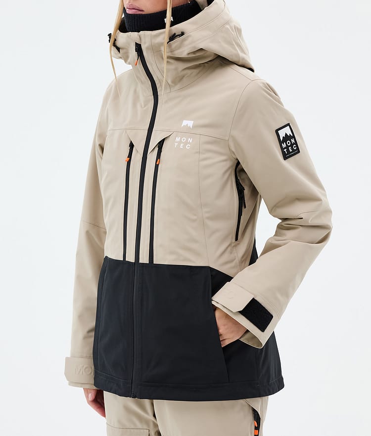 Montec Moss W Snowboardjakke Dame Sand/Black Renewed, Bilde 8 av 10