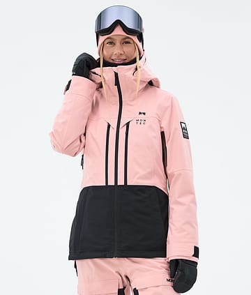 Montec Moss W Snowboardjakke Dame Soft Pink/Black Renewed