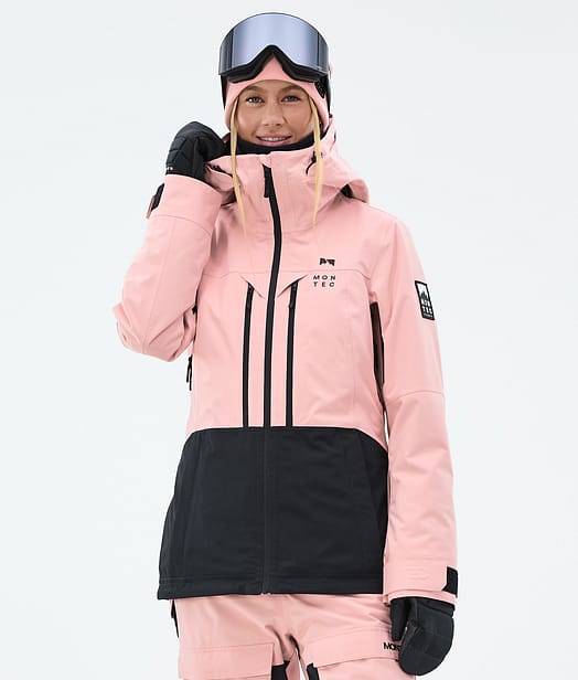Montec Moss W Skijakke Dame Soft Pink/Black