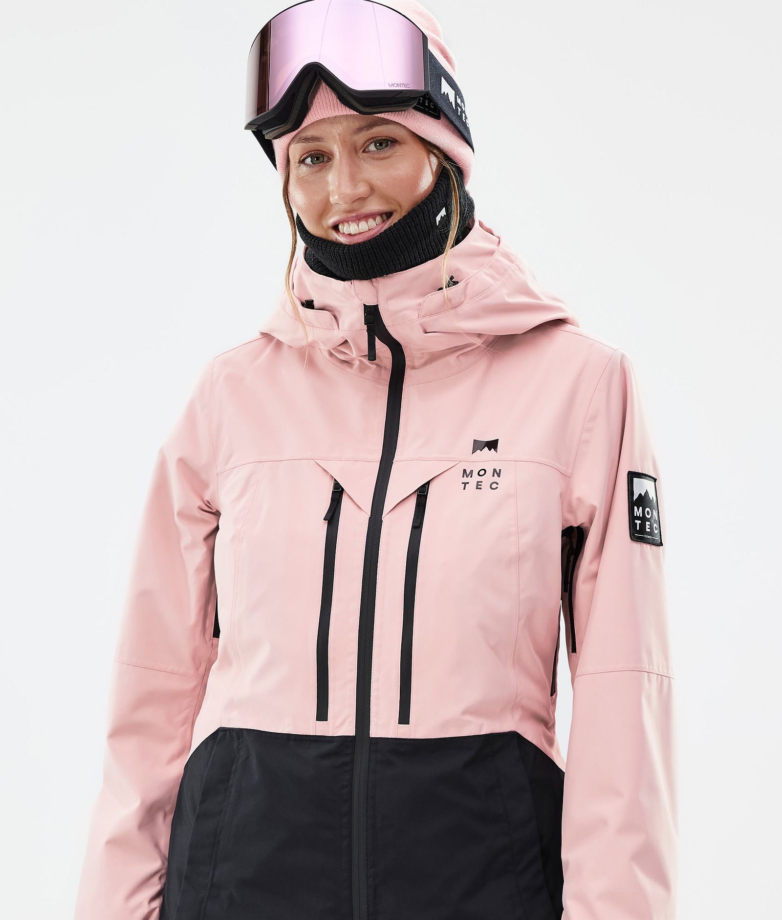 Montec Moss W Snowboardjakke Dame Soft Pink/Black