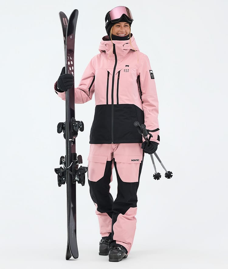 Montec Moss W Skijakke Dame Soft Pink/Black, Bilde 2 av 9