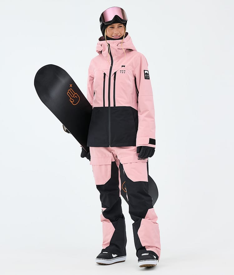 Montec Moss W Snowboardjakke Dame Soft Pink/Black, Bilde 2 av 9