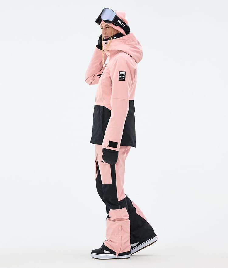 Montec Moss W Snowboardjakke Dame Soft Pink/Black Renewed, Bilde 4 av 10
