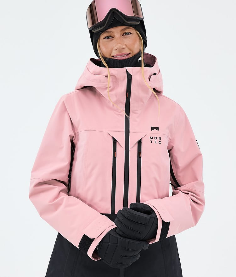 Montec Moss W Skijakke Dame Soft Pink/Black, Bilde 4 av 9