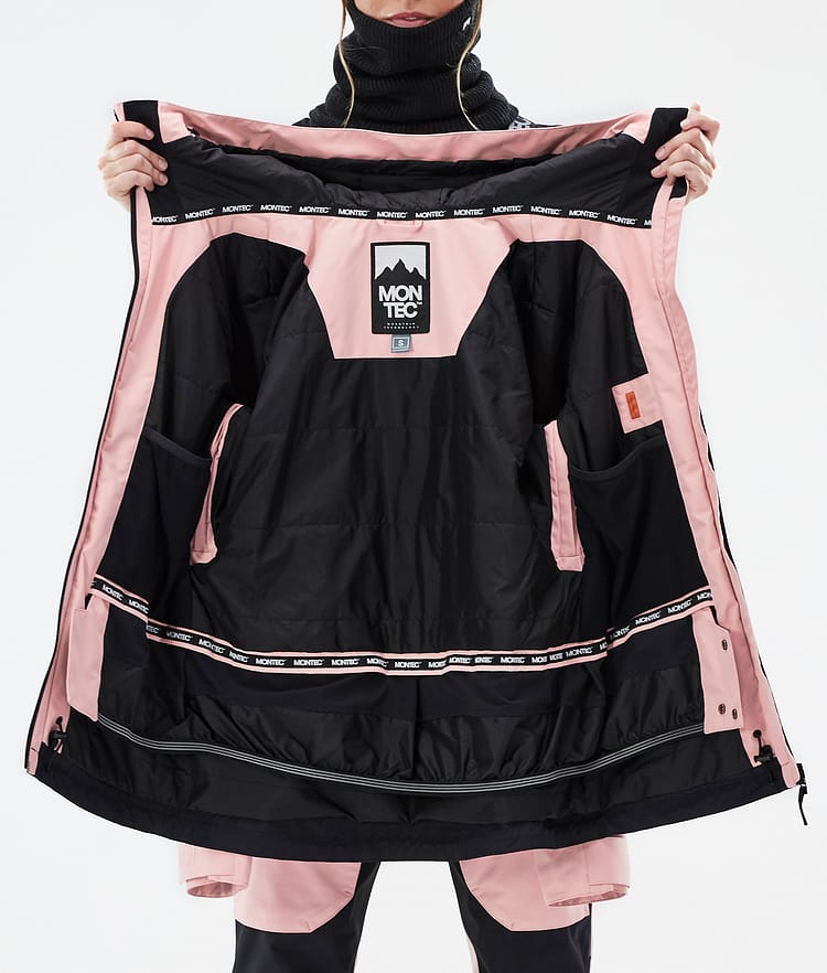 Montec Moss W Skijakke Dame Soft Pink/Black, Bilde 10 av 10