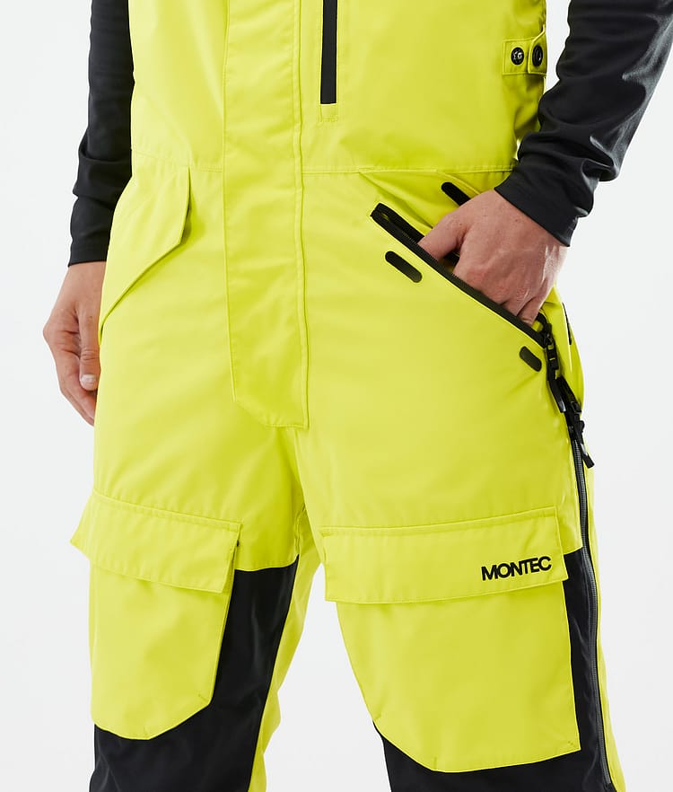 Montec Fawk Snowboardbukse Herre Bright Yellow/Black/Light Pearl Renewed, Bilde 5 av 7