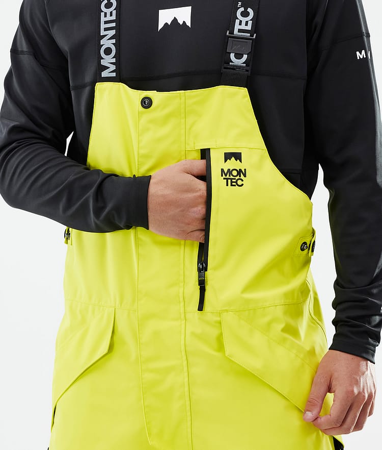 Montec Fawk Snowboardbukse Herre Bright Yellow/Black/Light Pearl Renewed, Bilde 6 av 7