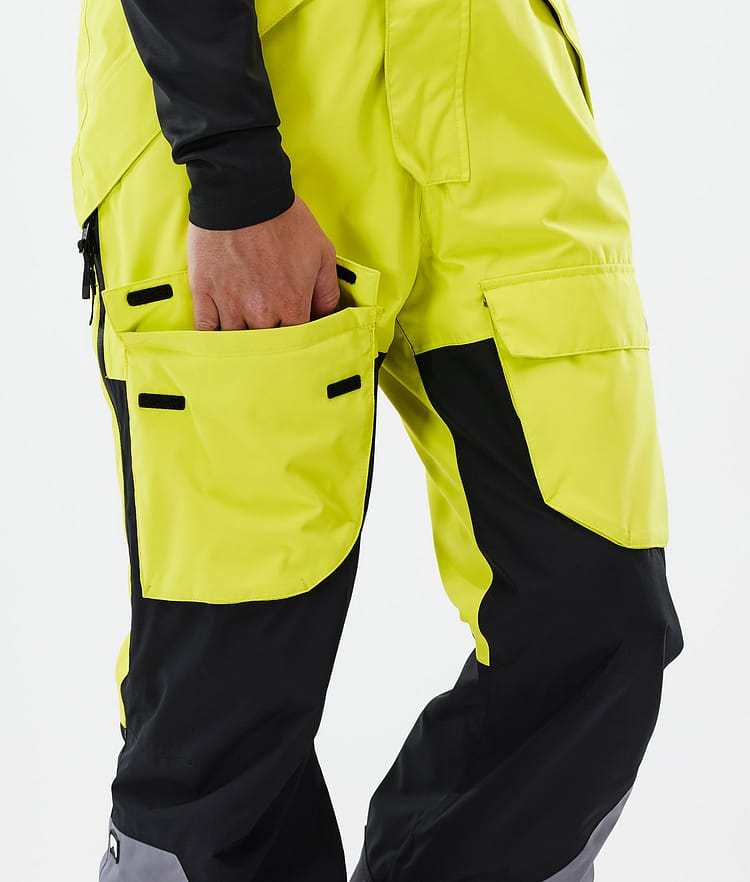 Montec Fawk Snowboardbukse Herre Bright Yellow/Black/Light Pearl Renewed, Bilde 7 av 7