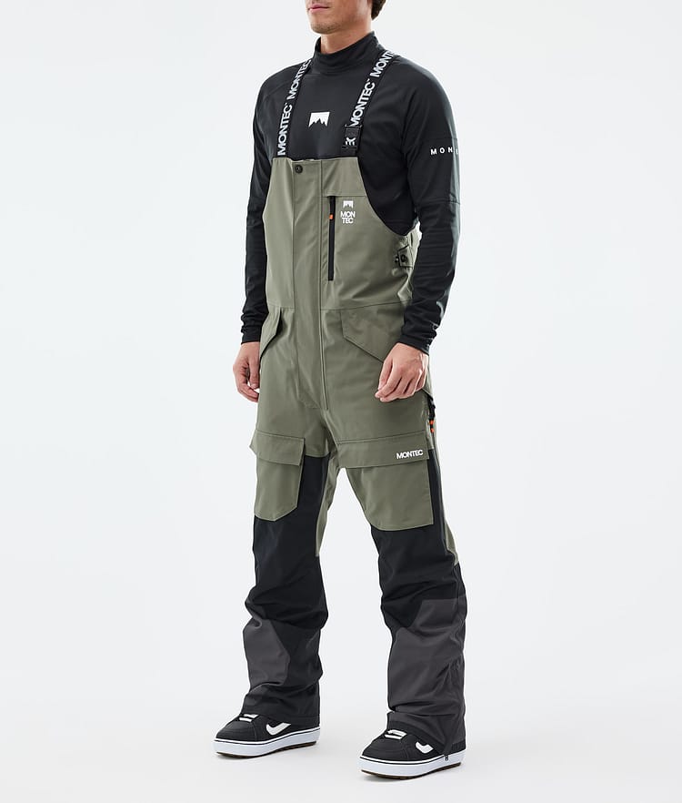 Montec Fawk Snowboardbukse Herre Greenish/Black/Phantom Renewed, Bilde 1 av 6