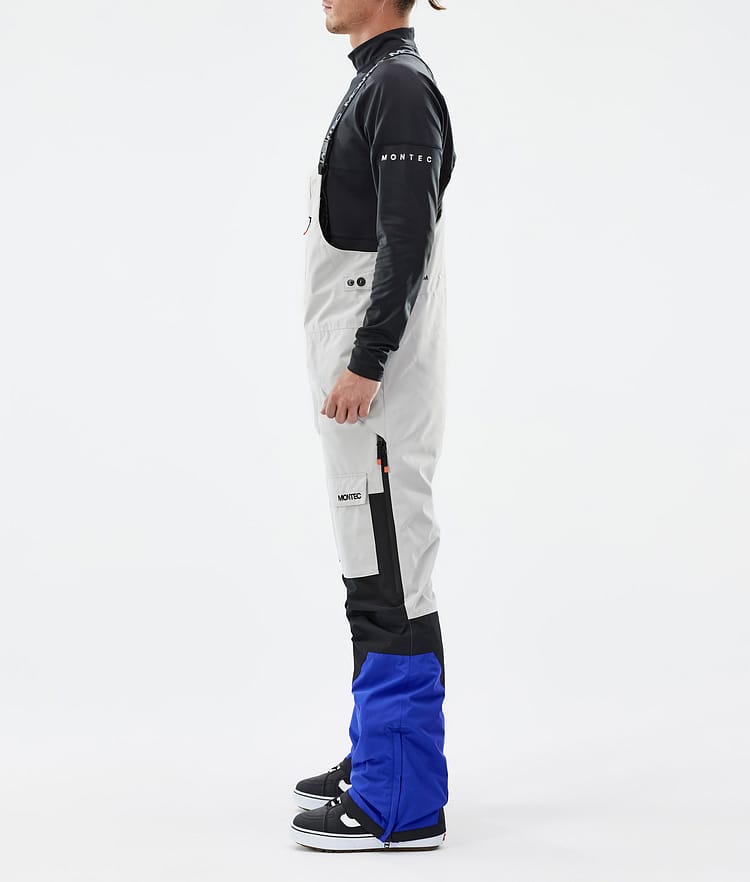 Montec Fawk Snowboardbukse Herre Light Grey/Black/Cobalt Blue, Bilde 3 av 7
