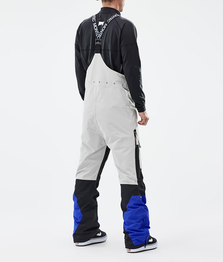 Montec Fawk Snowboardbukse Herre Light Grey/Black/Cobalt Blue