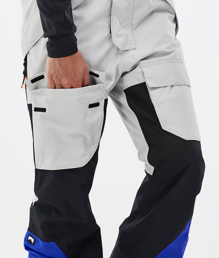 Montec Fawk Snowboardbukse Herre Light Grey/Black/Cobalt Blue