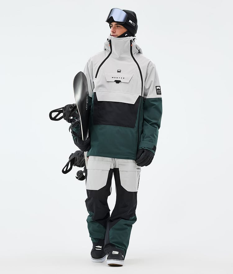 Montec Fawk Snowboardbukse Herre Light Grey/Black/Dark Atlantic, Bilde 3 av 8