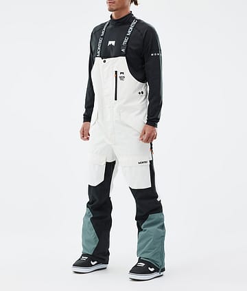 Montec Fawk Snowboardbukse Herre Old White/Black/Atlantic Renewed