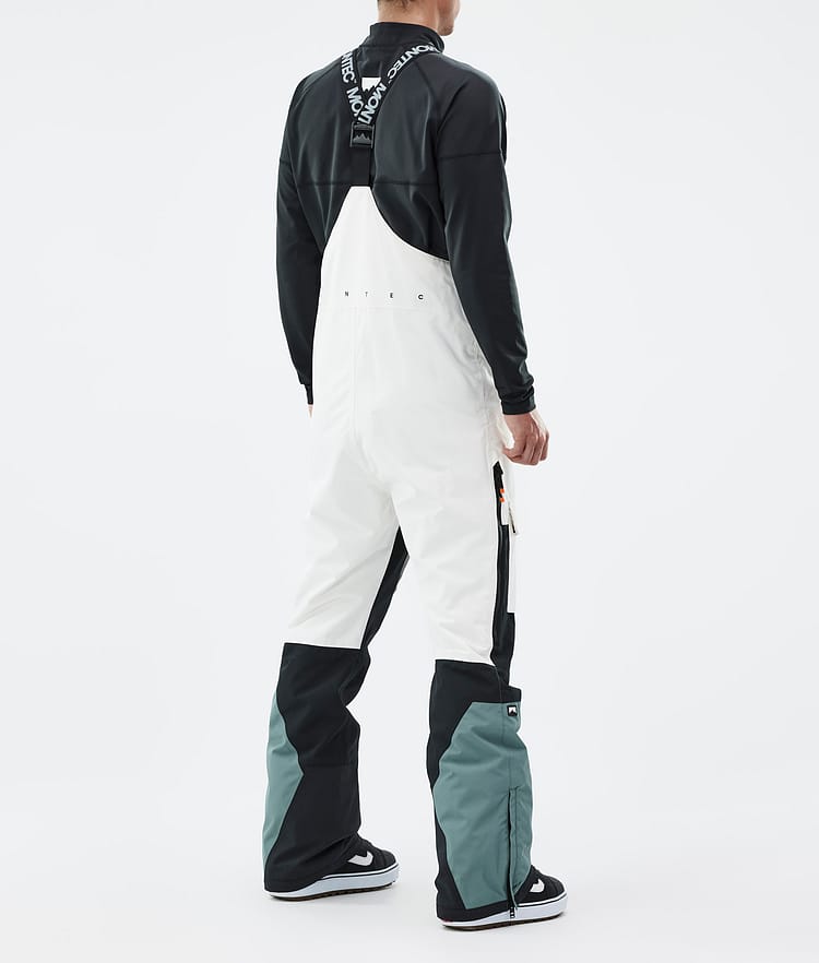 Montec Fawk Snowboardbukse Herre Old White/Black/Atlantic Renewed, Bilde 4 av 7