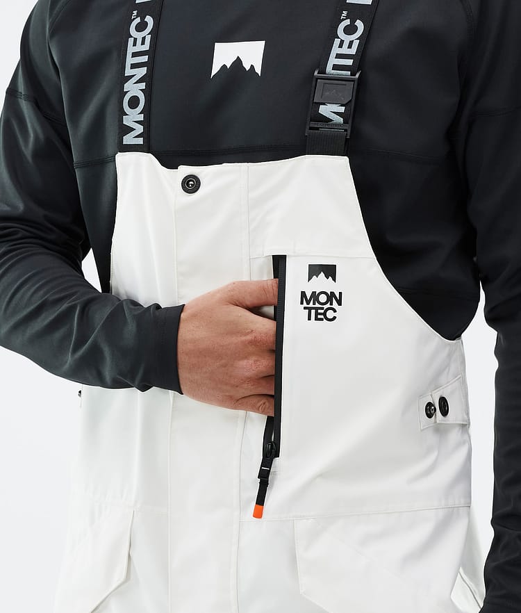 Montec Fawk Snowboardbukse Herre Old White/Black/Atlantic Renewed, Bilde 6 av 7