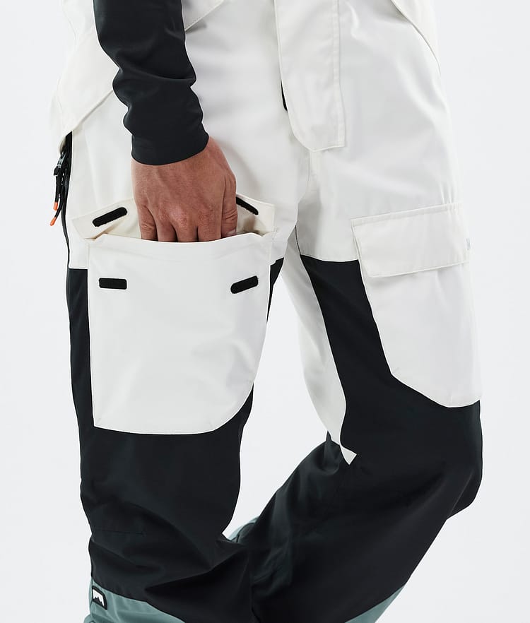 Montec Fawk Snowboardbukse Herre Old White/Black/Atlantic Renewed, Bilde 7 av 7