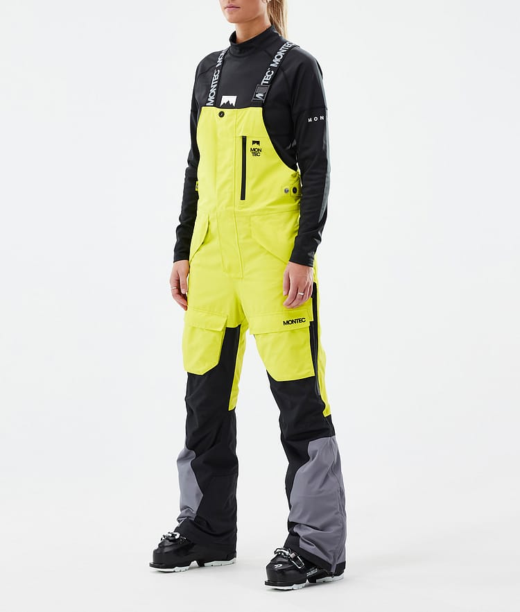 Montec Fawk W Skibukse Dame Bright Yellow/Black/Light Pearl, Bilde 1 av 7
