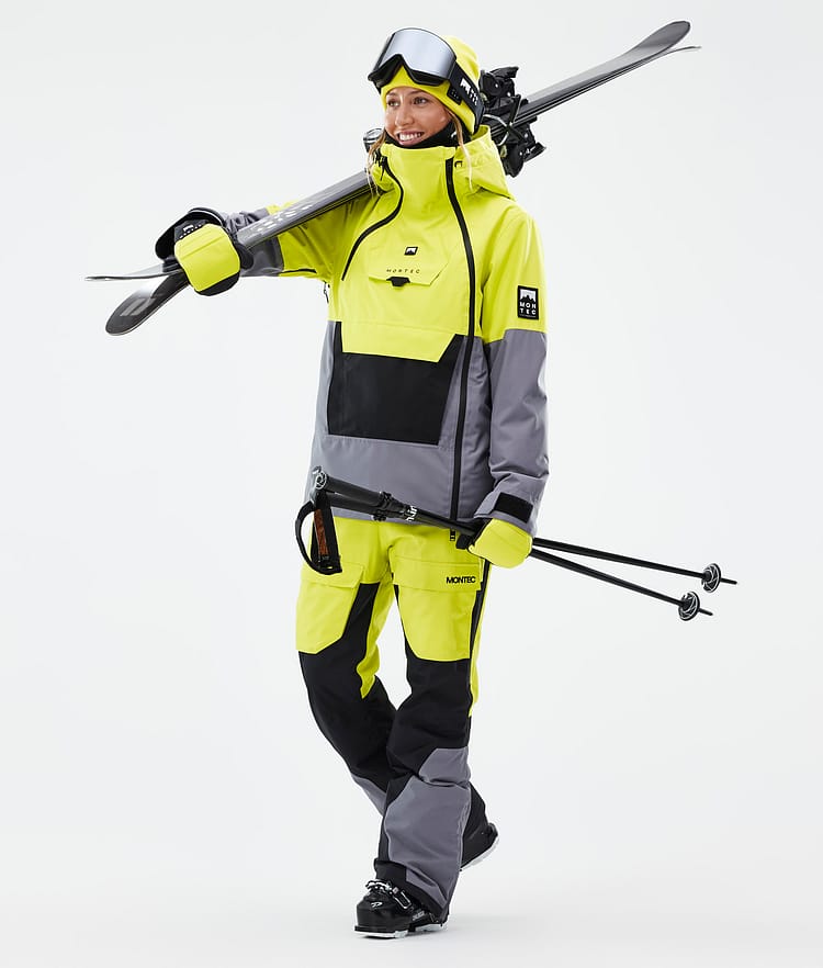 Montec Fawk W Skibukse Dame Bright Yellow/Black/Light Pearl, Bilde 2 av 7