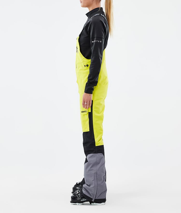 Montec Fawk W Skibukse Dame Bright Yellow/Black/Light Pearl, Bilde 3 av 7