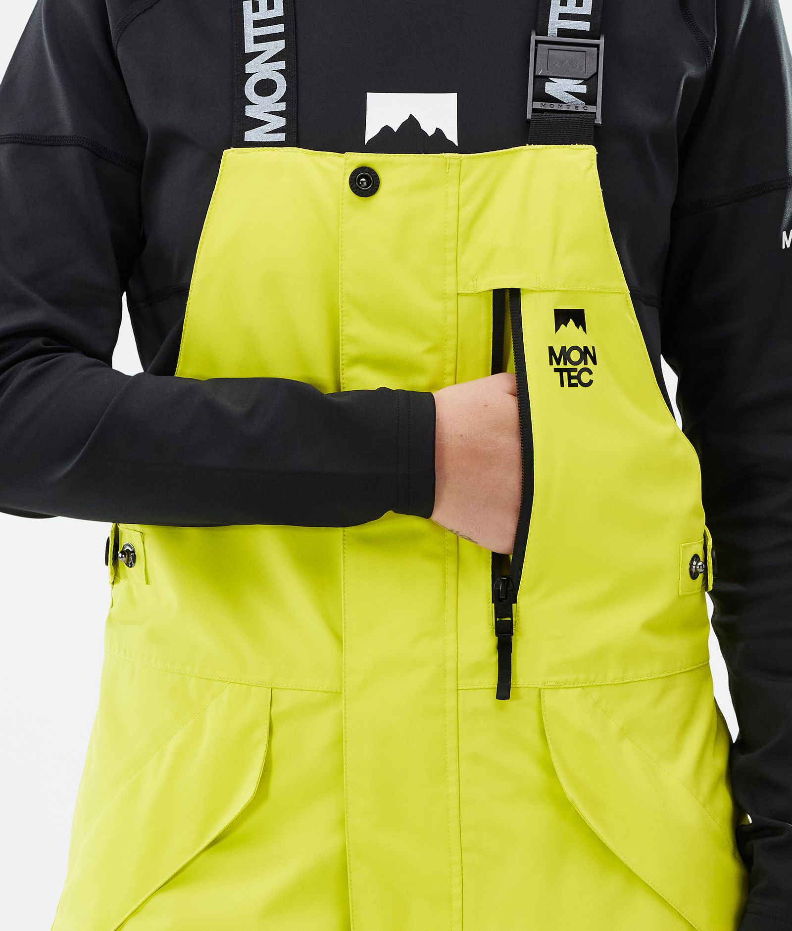 Montec Fawk W Snowboardbukse Dame Bright Yellow/Black/Light Pearl Renewed, Bilde 6 av 7